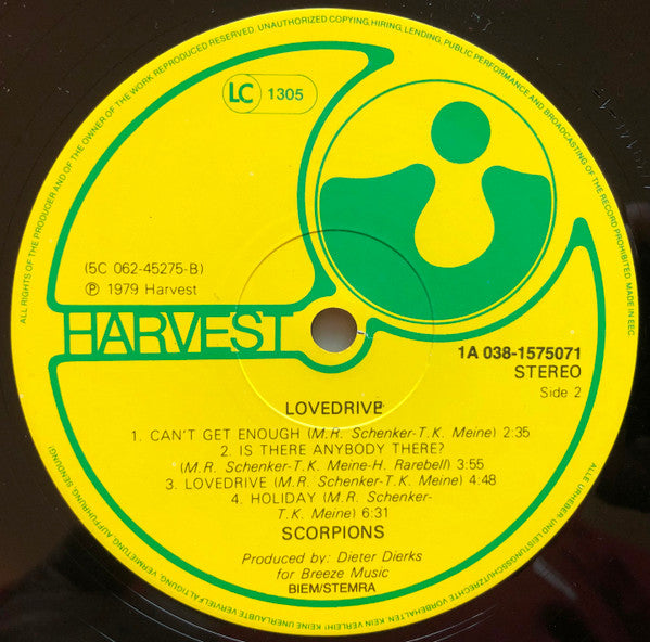 Scorpions : Lovedrive (LP, Album, RE)