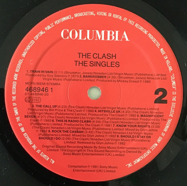 The Clash : The Singles (LP, Comp)