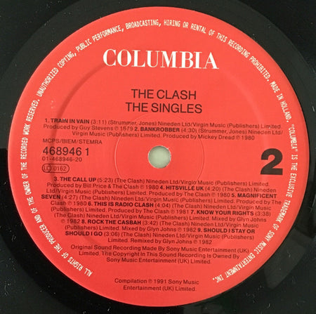 The Clash : The Singles (LP, Comp)