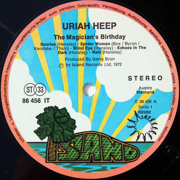Uriah Heep : The Magician's Birthday (LP, Album, Gat)