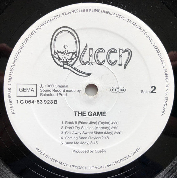 Queen : The Game (LP, Album, Foi)