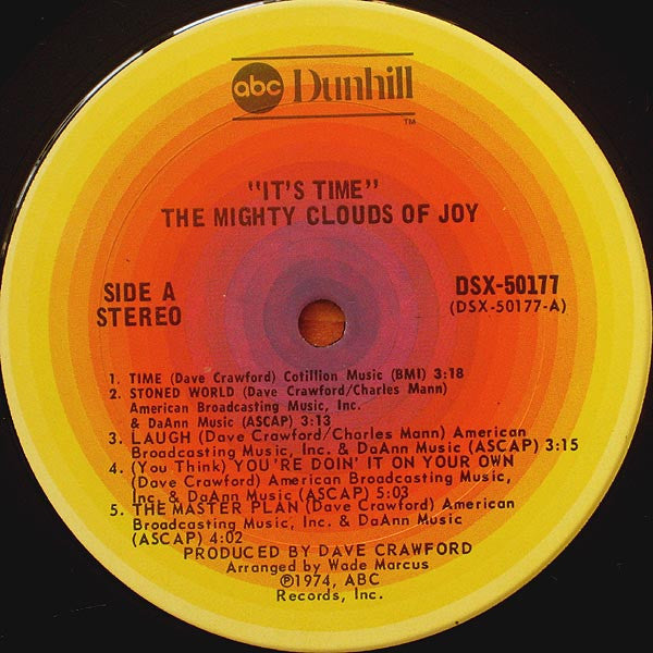 The Mighty Clouds Of Joy : It's Time (LP, Album, RP)