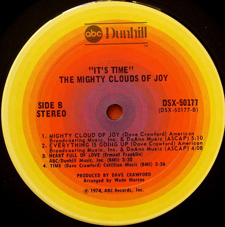 The Mighty Clouds Of Joy : It's Time (LP, Album, RP)