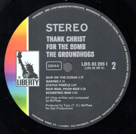 The Groundhogs : Thank Christ For The Bomb (LP, Album, Gat)