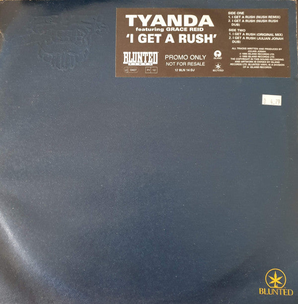 Tyanda Featuring Grace Erin Reid : I Get A Rush (12", Promo)