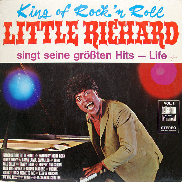 Little Richard : King Of Rock'n Roll Little Richard Singt Seine Größten Hits - Life (LP, Album, RE)