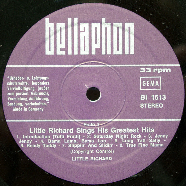 Little Richard : King Of Rock'n Roll Little Richard Singt Seine Größten Hits - Life (LP, Album, RE)