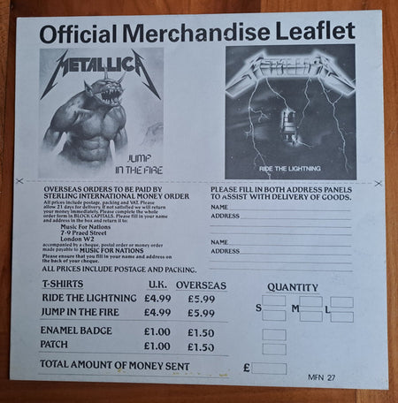 Metallica : Creeping Death (12", EP)