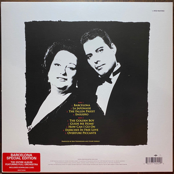Freddie Mercury & Montserrat Caballé : Barcelona (LP, Album, RE, S/Edition, 180)