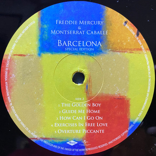Freddie Mercury & Montserrat Caballé : Barcelona (LP, Album, RE, S/Edition, 180)