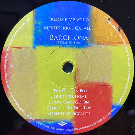 Freddie Mercury & Montserrat Caballé : Barcelona (LP, Album, RE, S/Edition, 180)