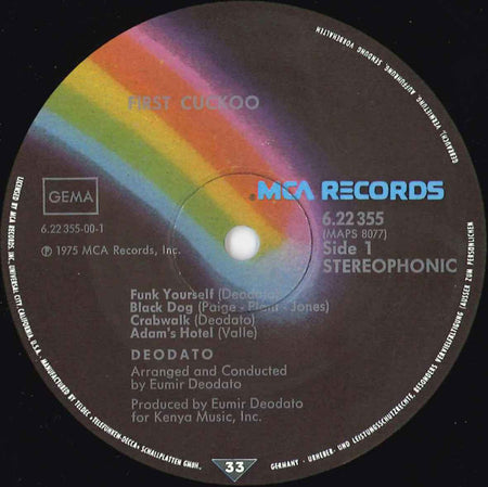 Eumir Deodato : First Cuckoo (LP, Album)