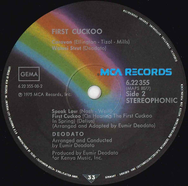 Eumir Deodato : First Cuckoo (LP, Album)