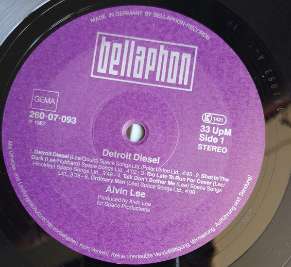 Alvin Lee : Detroit Diesel (LP, Album)