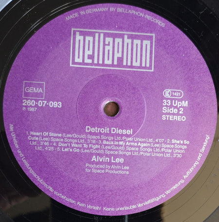 Alvin Lee : Detroit Diesel (LP, Album)