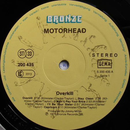 Motörhead : Overkill (LP, Album)
