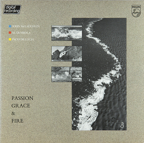 John McLaughlin - Al Di Meola - Paco De Lucía : Passion, Grace & Fire (LP, Album, Inj)