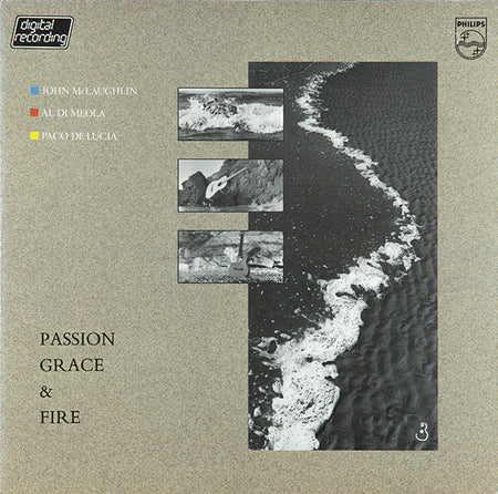 John McLaughlin - Al Di Meola - Paco De Lucía : Passion, Grace & Fire (LP, Album, Inj)