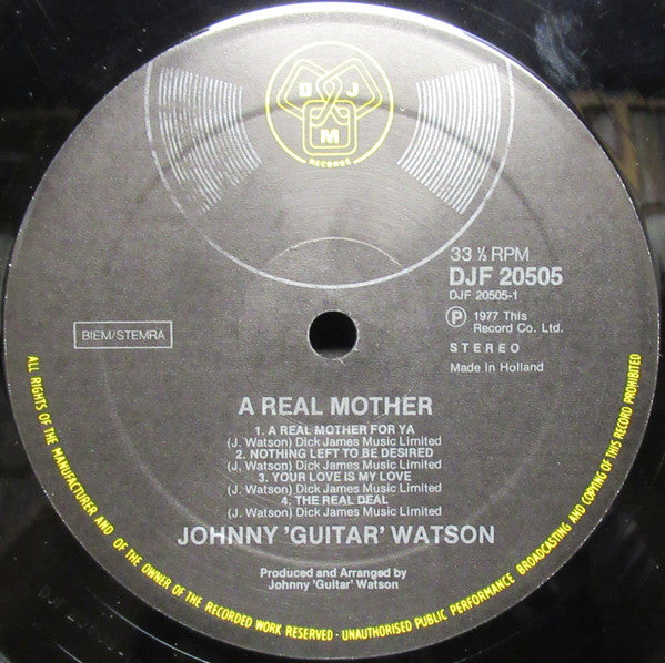 Johnny Guitar Watson : A Real Mother (LP, Album, Cov)