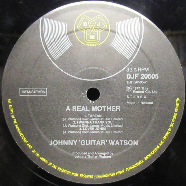 Johnny Guitar Watson : A Real Mother (LP, Album, Cov)