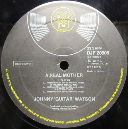 Johnny Guitar Watson : A Real Mother (LP, Album, Cov)