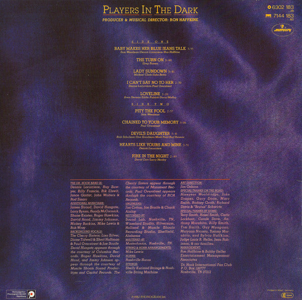 Dr. Hook : Players In The Dark (LP, Album)