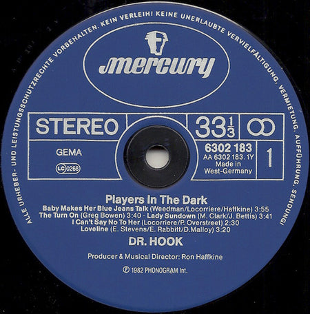 Dr. Hook : Players In The Dark (LP, Album)