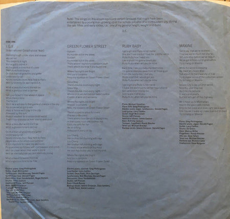 Donald Fagen : The Nightfly (LP, Album)