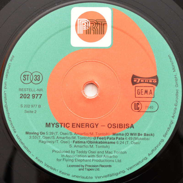 Osibisa : Mystic Energy (LP, Album)
