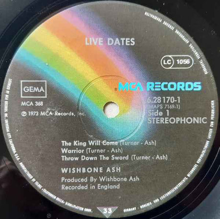 Wishbone Ash - Live Dates (2xLP) (Very Good Plus (VG+))