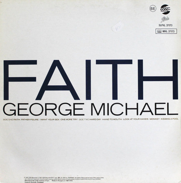 George Michael : Faith (LP, Album)