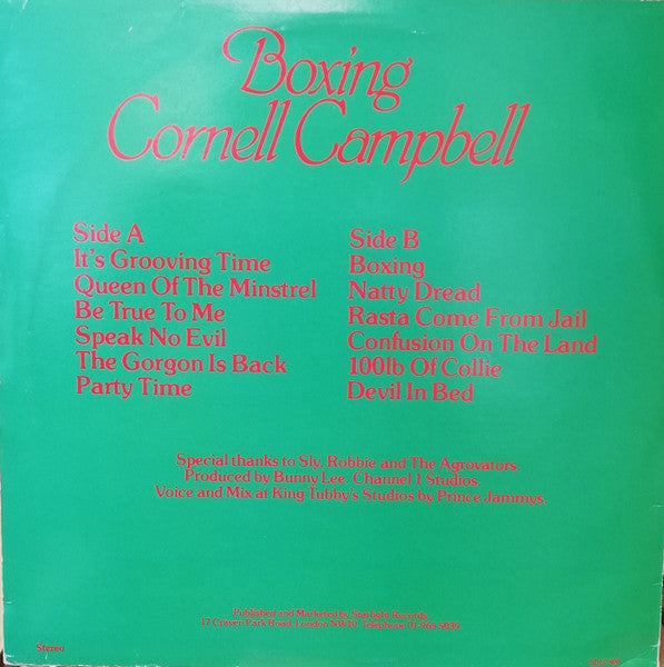 Cornell Campbell : Boxing (LP, Album)