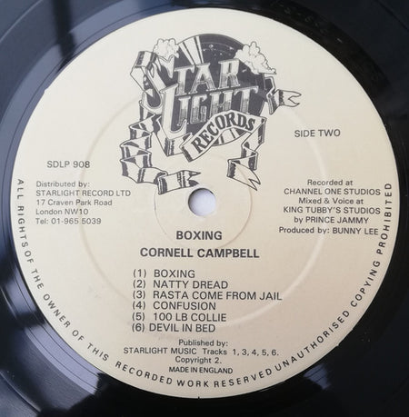 Cornell Campbell : Boxing (LP, Album)