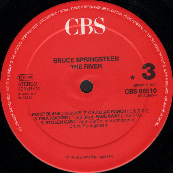 Bruce Springsteen : The River (2xLP, Album, M/Print, RE, Red)
