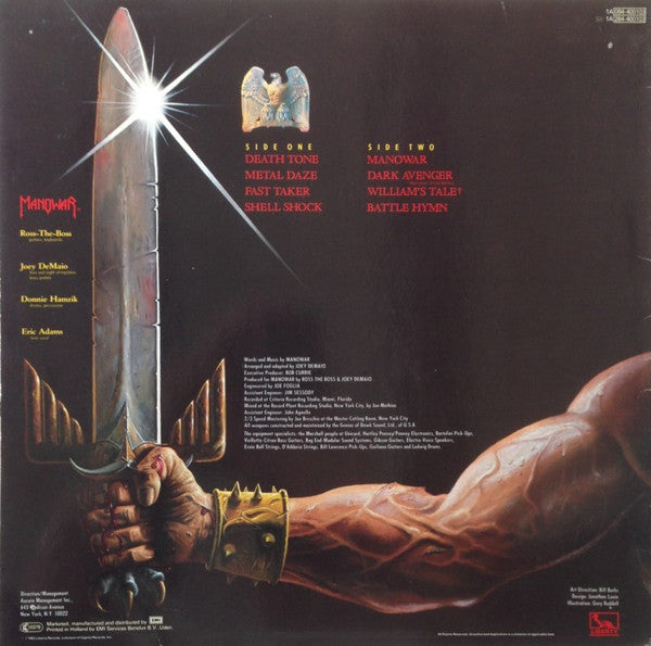 Manowar : Battle Hymns (LP, Album)