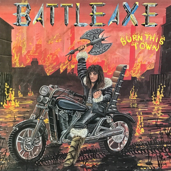 Battleaxe : Burn This Town (LP, Album)