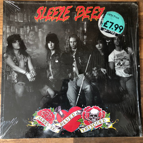 Sleeze Beez : Screwed Blued & Tattooed (LP, Album)