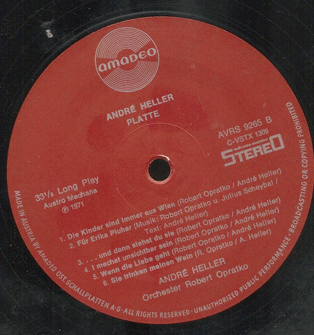 André Heller : Platte (LP, Album, Gat)