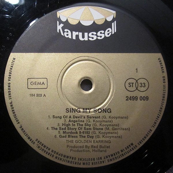 Golden Earring : Sing My Song (LP, Comp, RE)