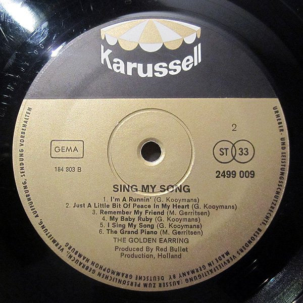Golden Earring : Sing My Song (LP, Comp, RE)