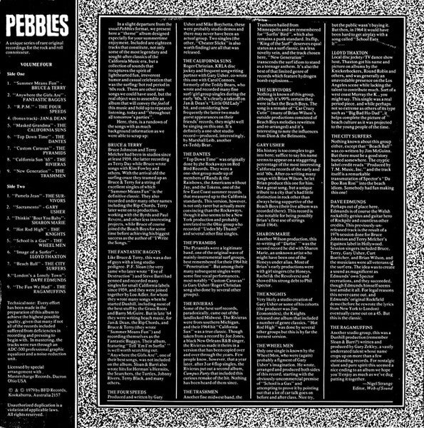 Various : Pebbles Volume 4 "Summer Means Fun!" (LP, Comp, Unofficial)