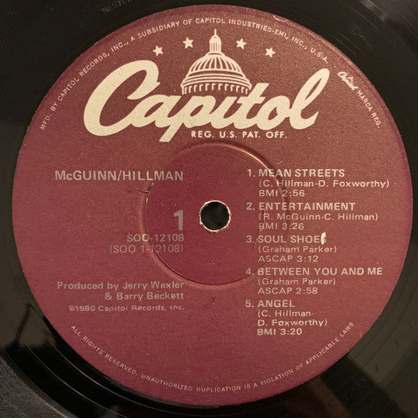 Roger McGuinn / Chris Hillman : McGuinn-Hillman (LP, Album, Win)