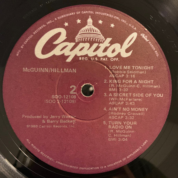 Roger McGuinn / Chris Hillman : McGuinn-Hillman (LP, Album, Win)