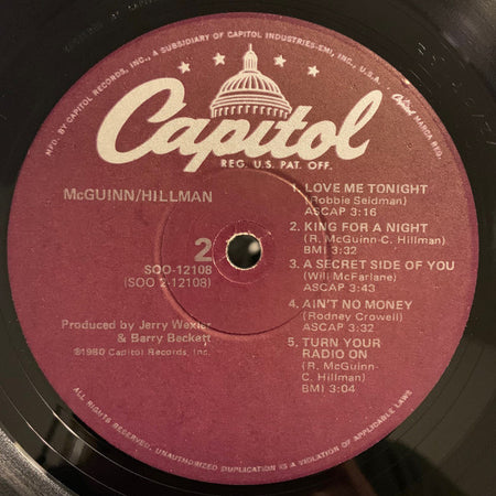 Roger McGuinn / Chris Hillman : McGuinn-Hillman (LP, Album, Win)