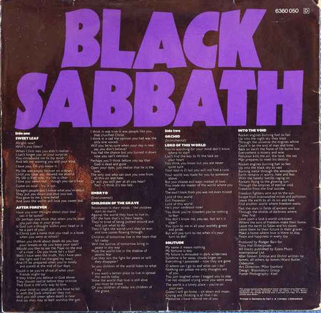 Black Sabbath - Master Of Reality (LP) (Good Plus (G+))