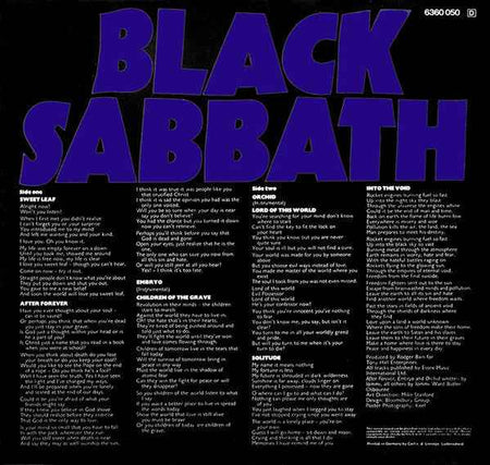 Black Sabbath - Master Of Reality (LP) (Good Plus (G+))
