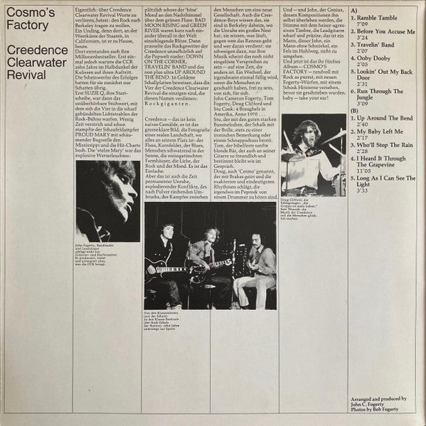 Creedence Clearwater Revival : Cosmo's Factory (LP, Album, RP)