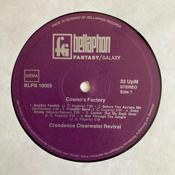 Creedence Clearwater Revival : Cosmo's Factory (LP, Album, RP)
