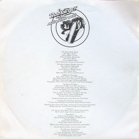 Bob Seger And The Silver Bullet Band : Stranger In Town (LP, Album)