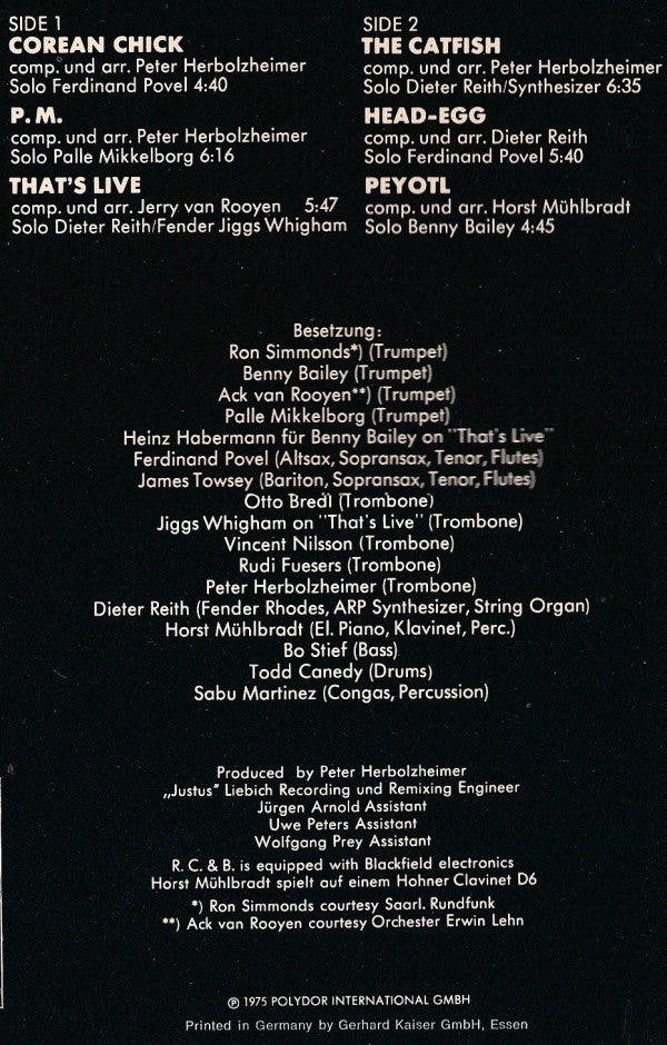 Peter Herbolzheimer Rhythm Combination & Brass : Live Im Onkel Pö (LP, Album)